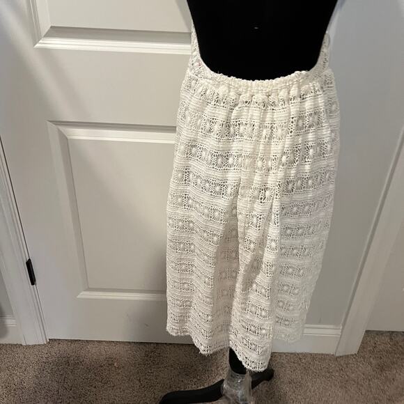 $995 ZIMMERMAN 3 Lace Halter Mini Dress White - Picture 5 of 8